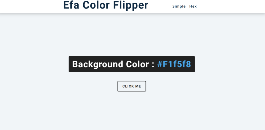 Color Flipper JavaScript Programming